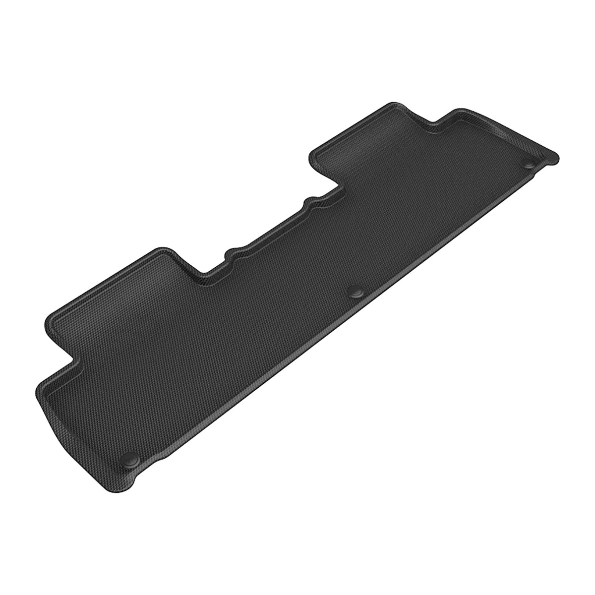 3D MAXpider Kagu Floor Mat (Black) Compatible with RIVIAN R1T 2024 - Second Row
