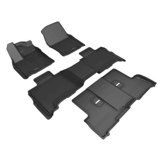 3D MAXpider Custom Fit Floor Liner Black for 2023-2024 TOYOTA SEQUOIA Bench Seating, All 3 Rows