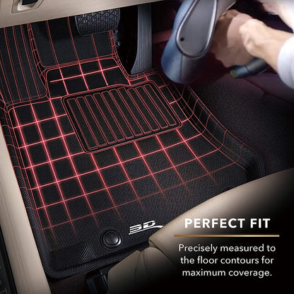 3D MAXpider Custom Fit Floor Liner Black for 2018-2023 HYUNDAI KONA Gas Model
