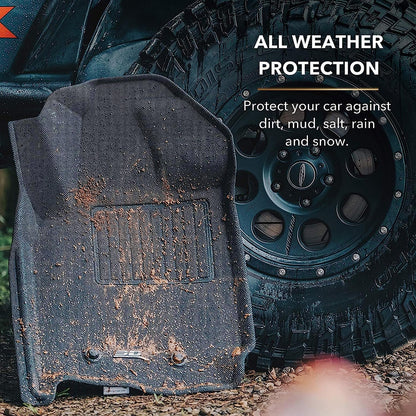 3D MAXpider Custom Fit Floor Liner Black for 2011-2020 MITSUBISHI OUTLANDER (Exclude Plug-in Hybrid)
