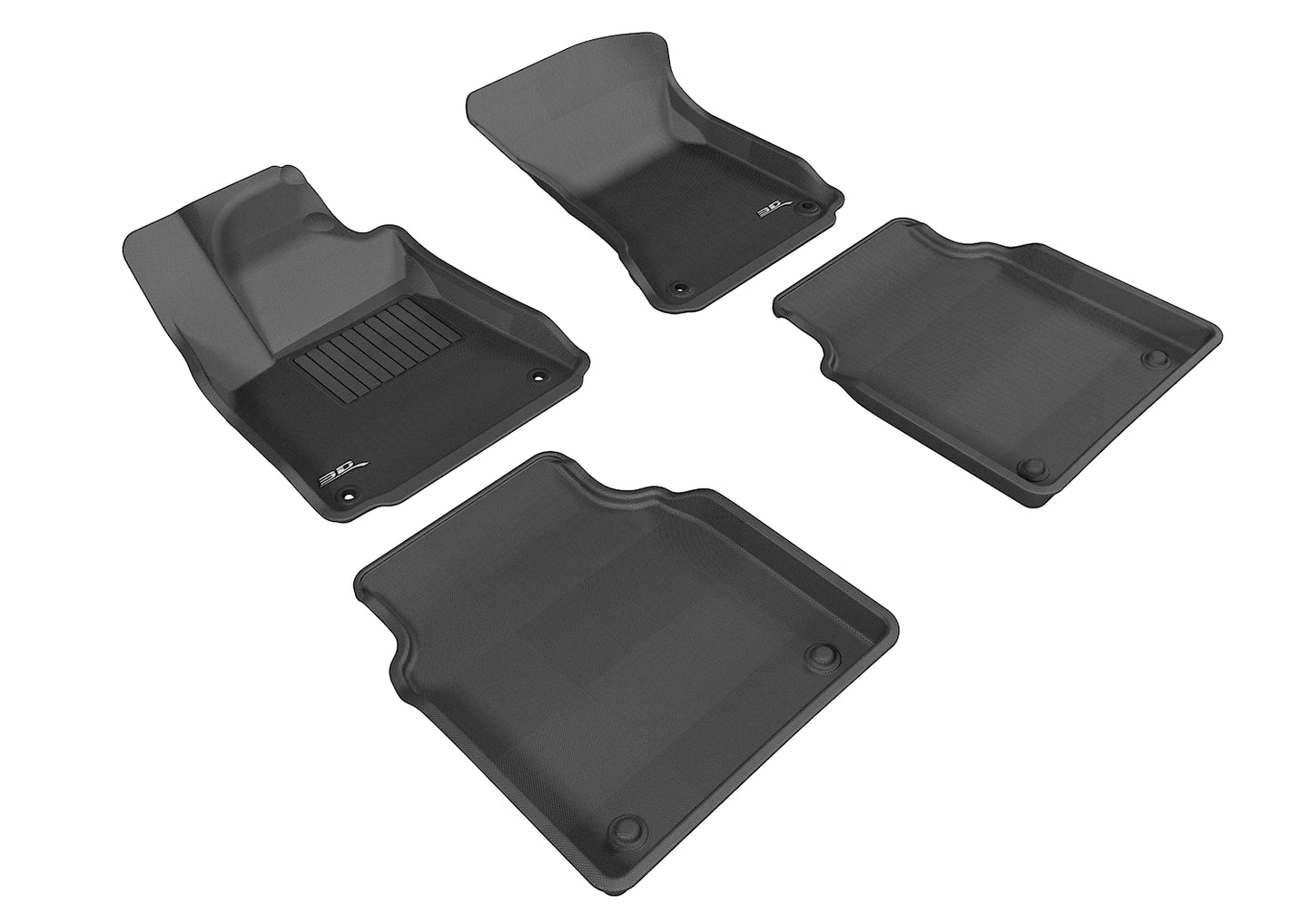3D MAXpider Custom Fit Floor Liner Black for 2011-2018 AUDI A8 L
