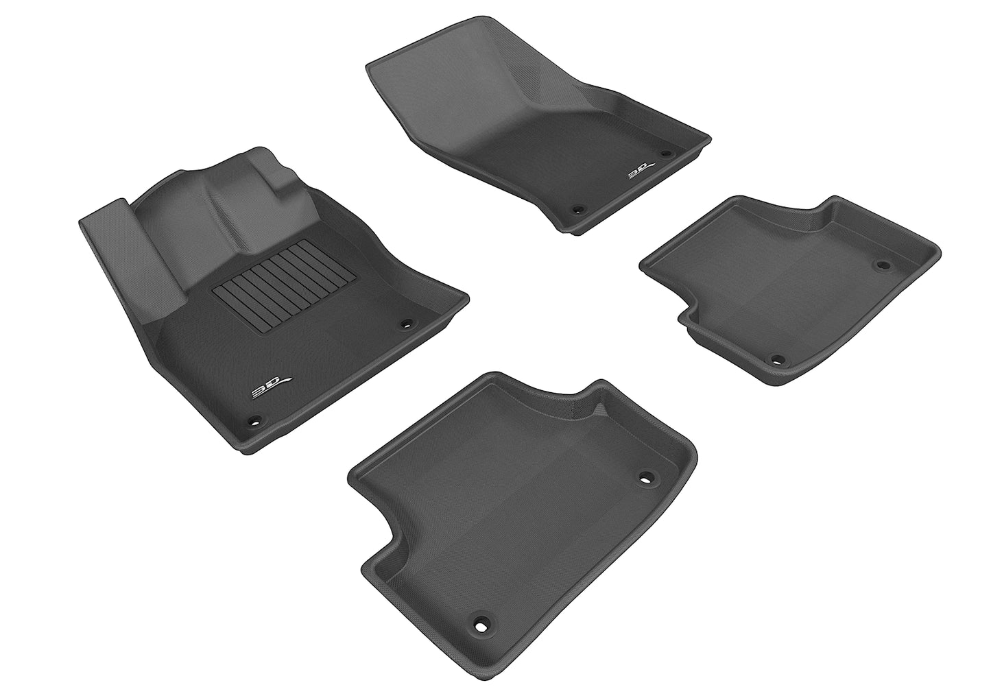 3D MAXpider Custom Fit Floor Liner Black for 2015-2020 AUDI A3/S3/RS3