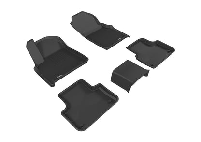 3D MAXpider Custom Fit Floor Liner Black for 2017-2023 AUDI Q7 / SQ7 1st and 2nd Rows Only