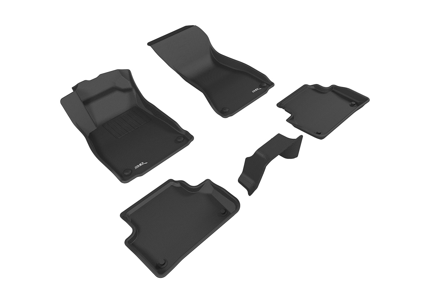 3D MAXpider Custom Fit Floor Liner Black for 2017-2023 AUDI A4 / S4