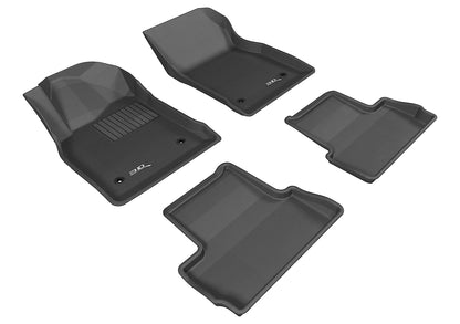 3D MAXpider Custom Fit Floor Liner Black for 2012-2017 BUICK VERANO