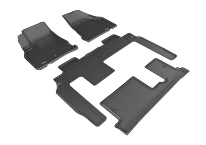 3D MAXpider Custom Fit Floor Liner Black for 2008-2017 BUICK ENCLAVE