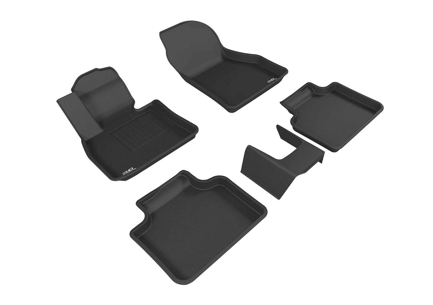 3D MAXpider Custom Fit Floor Liner Black for 2016-2023 BMW X2