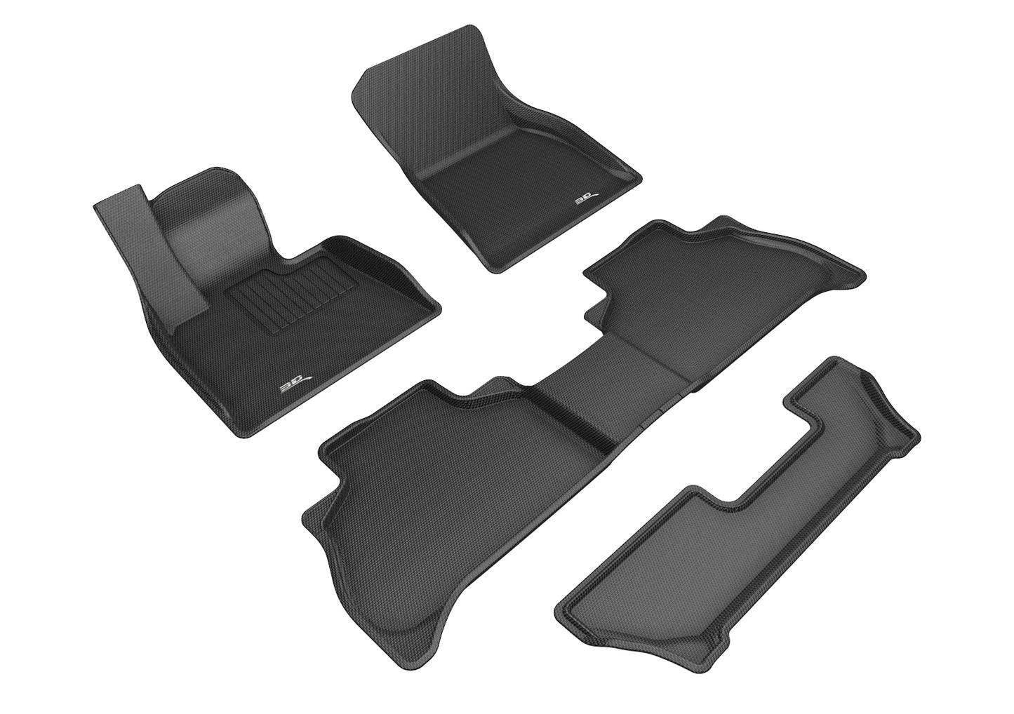 3D MAXpider Custom Fit Floor Liner Black for 2019-2023 BMW X5 All 3 Rows