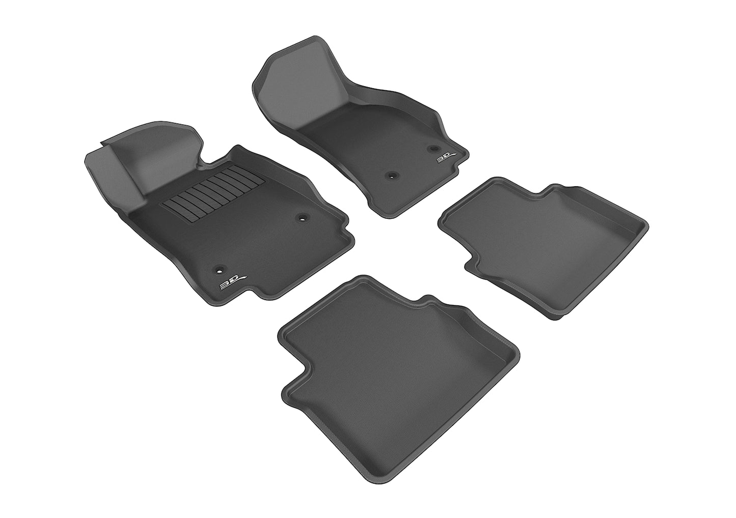 3D MAXpider Custom Fit Floor Liner Black for 2014-2019 CADILLAC CTS