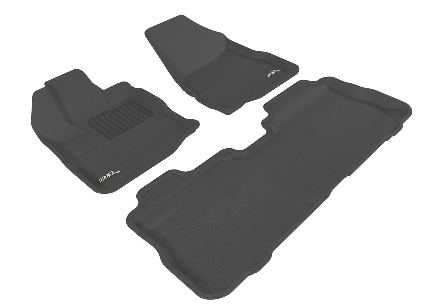 3D MAXpider Custom Fit Floor Liner Black for 2010-2017 CHEVROLET EQUINOX