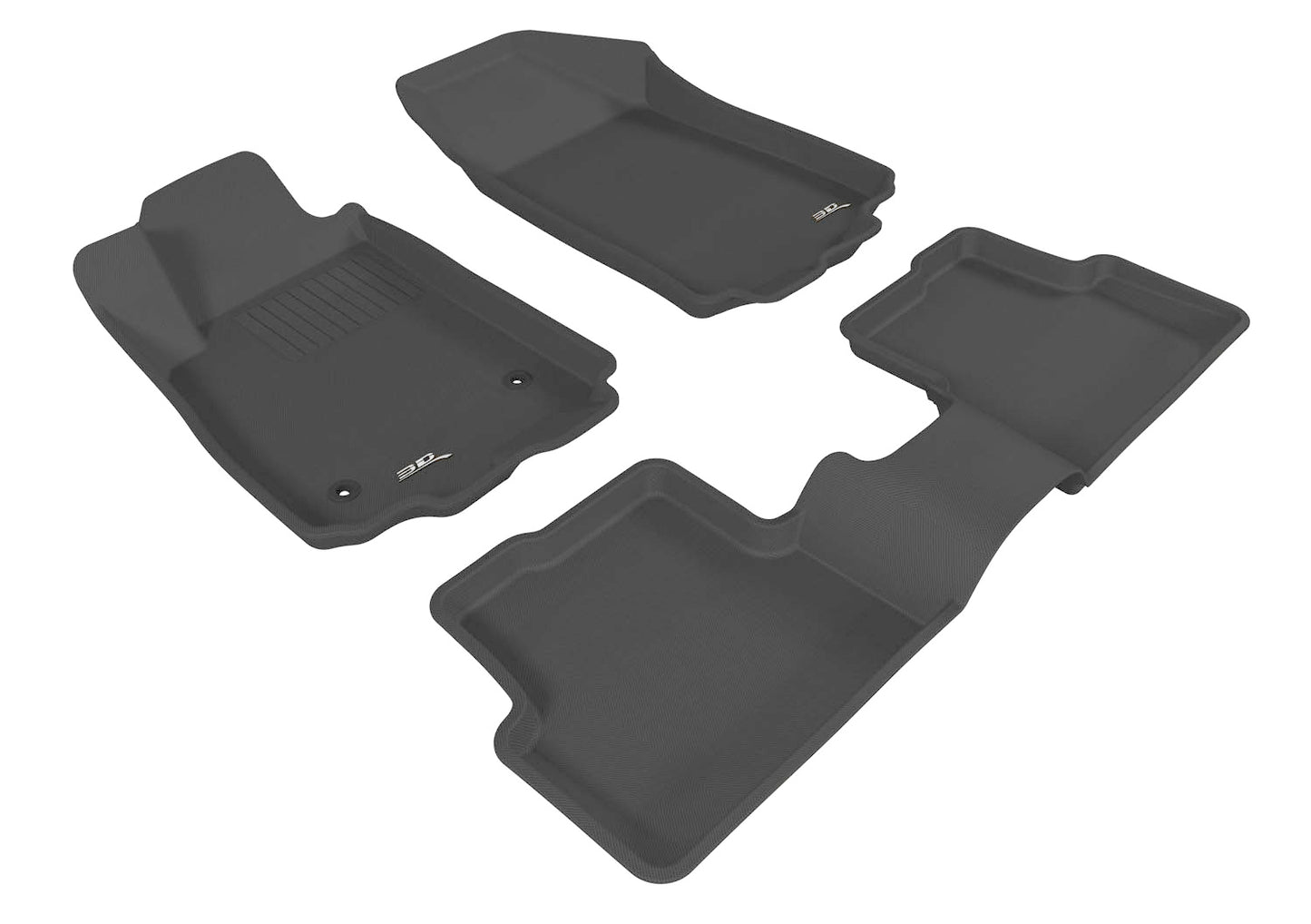 3D MAXpider Custom Fit Floor Liner Black for 2012-2020 CHEVROLET SONIC