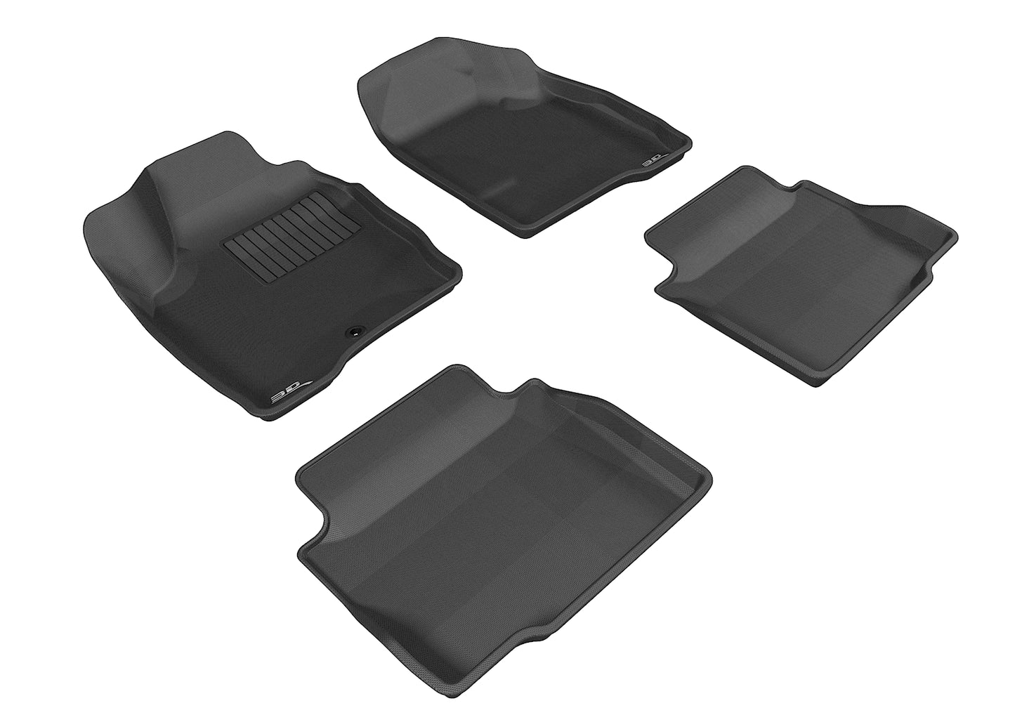 3D MAXpider Custom Fit Floor Liner Black for 2006-2015 CHEVROLET IMPALA/ IMPALA LIMITED