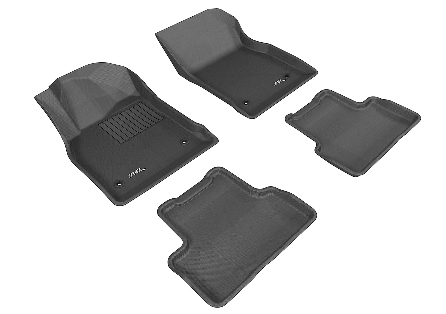 3D MAXpider Custom Fit Floor Liner Black for 2011-2015 CHEVROLET CRUZE