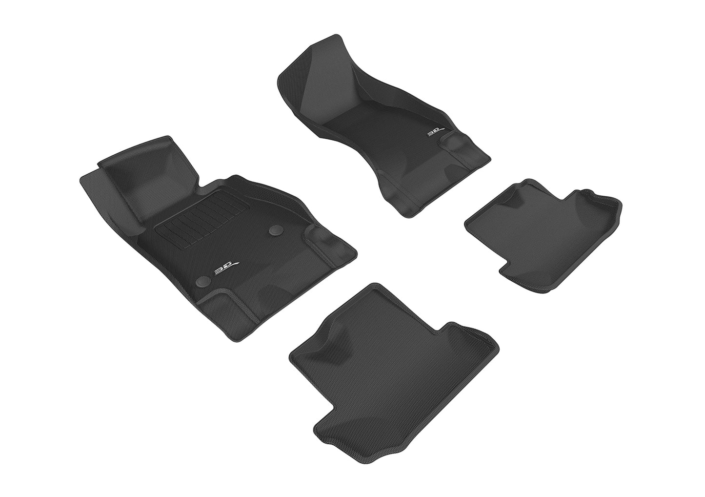 3D MAXpider Custom Fit Floor Liner Black for 2016-2023 CHEVROLET CAMARO