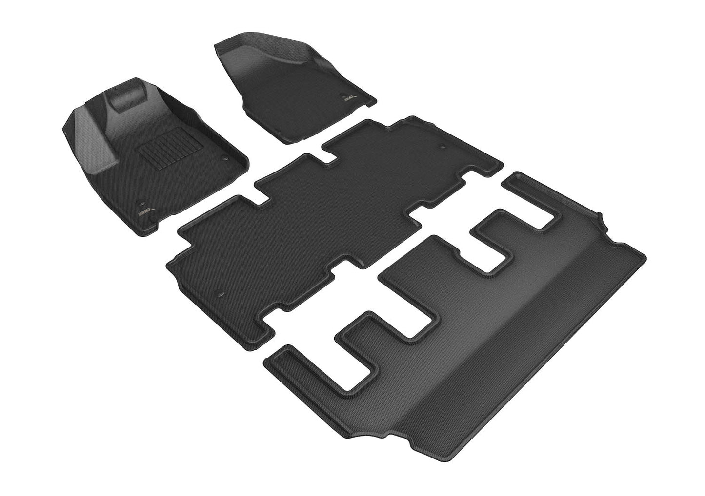 3D MAXpider Custom Fit Floor Liner Black for 2018-2023 CHRYSLER PACIFICA Hybrid Only