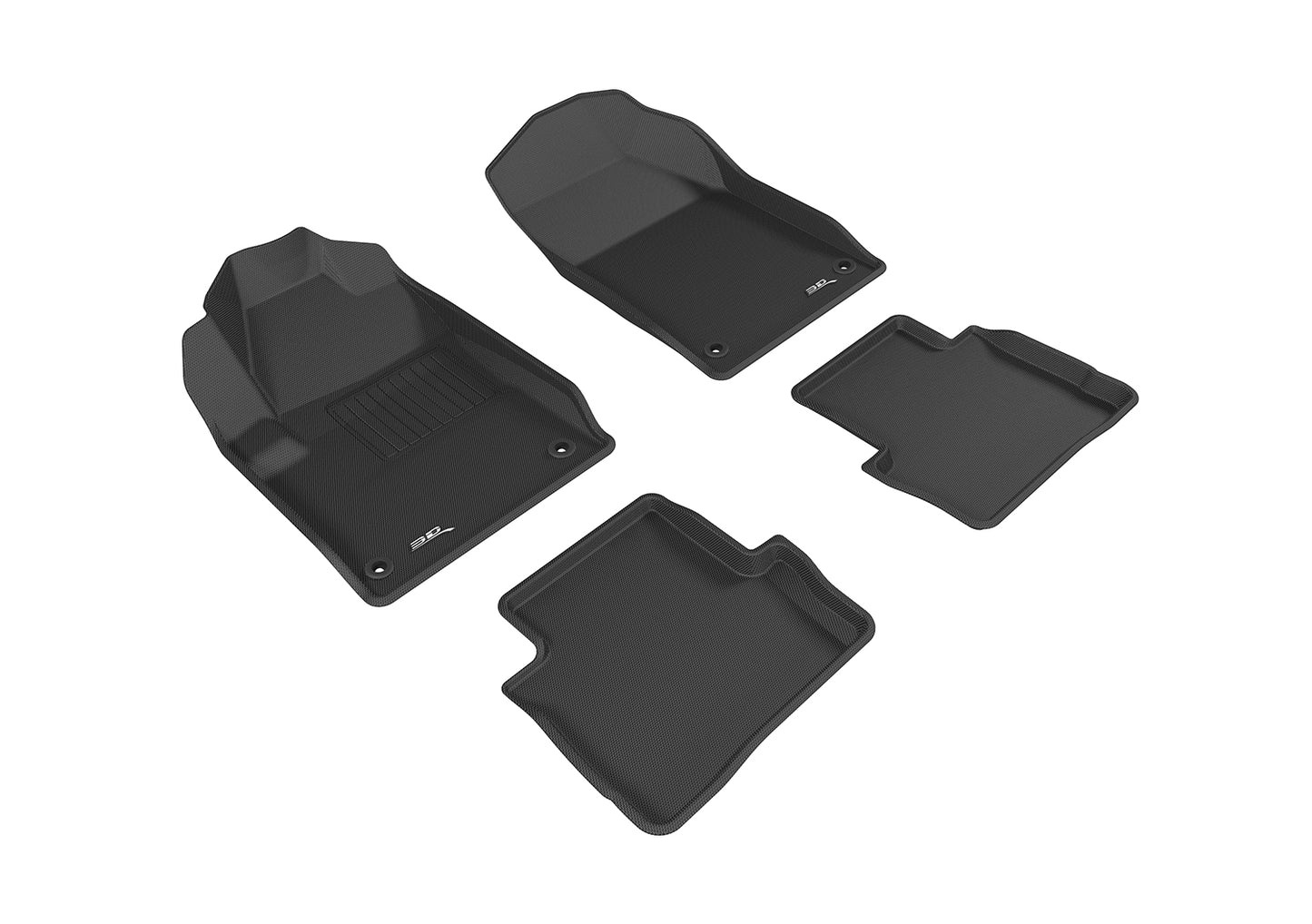 3D MAXpider Custom Fit Floor Liner Black for 2013-2016 DODGE DART