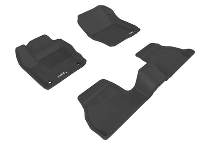 3D MAXpider Custom Fit Floor Liner Black for 2012-2018 FORD FOCUS