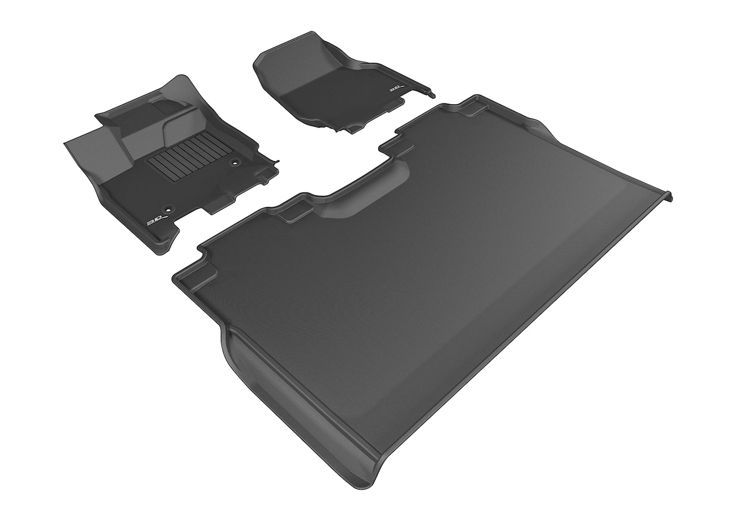 3D MAXpider Custom Fit Floor Liner Black for 2015-2023 FORD F-150 SuperCrew Cab