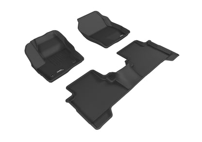 3D MAXpider Custom Fit Floor Liner Black for 2016-2019 FORD ESCAPE