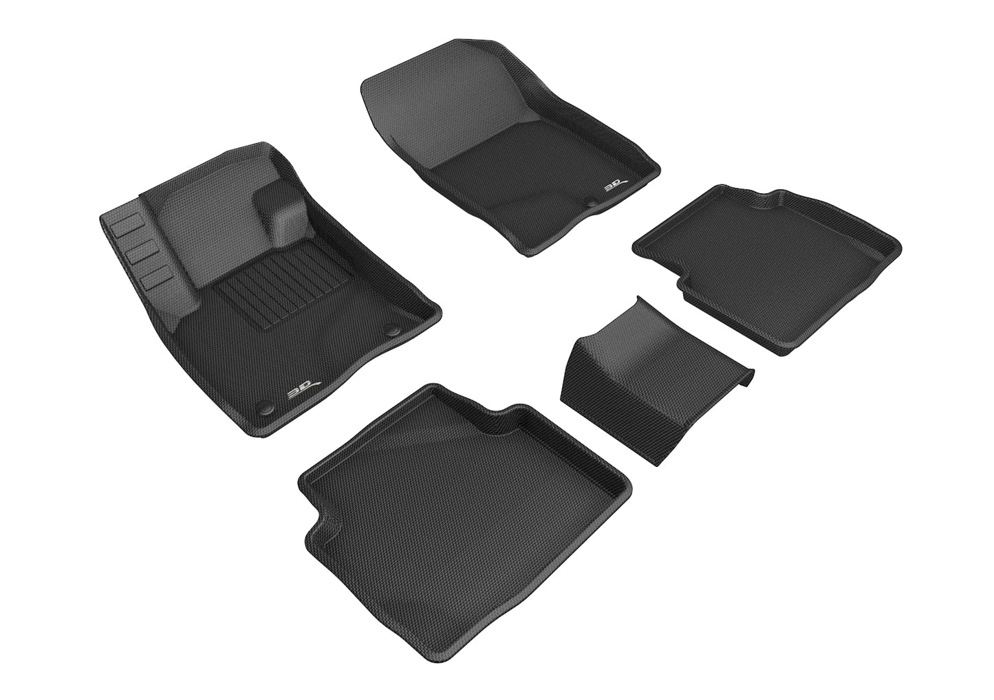 3D MAXpider Custom Fit Floor Liner Black for 2020-2023 FORD ESCAPE Gas Model