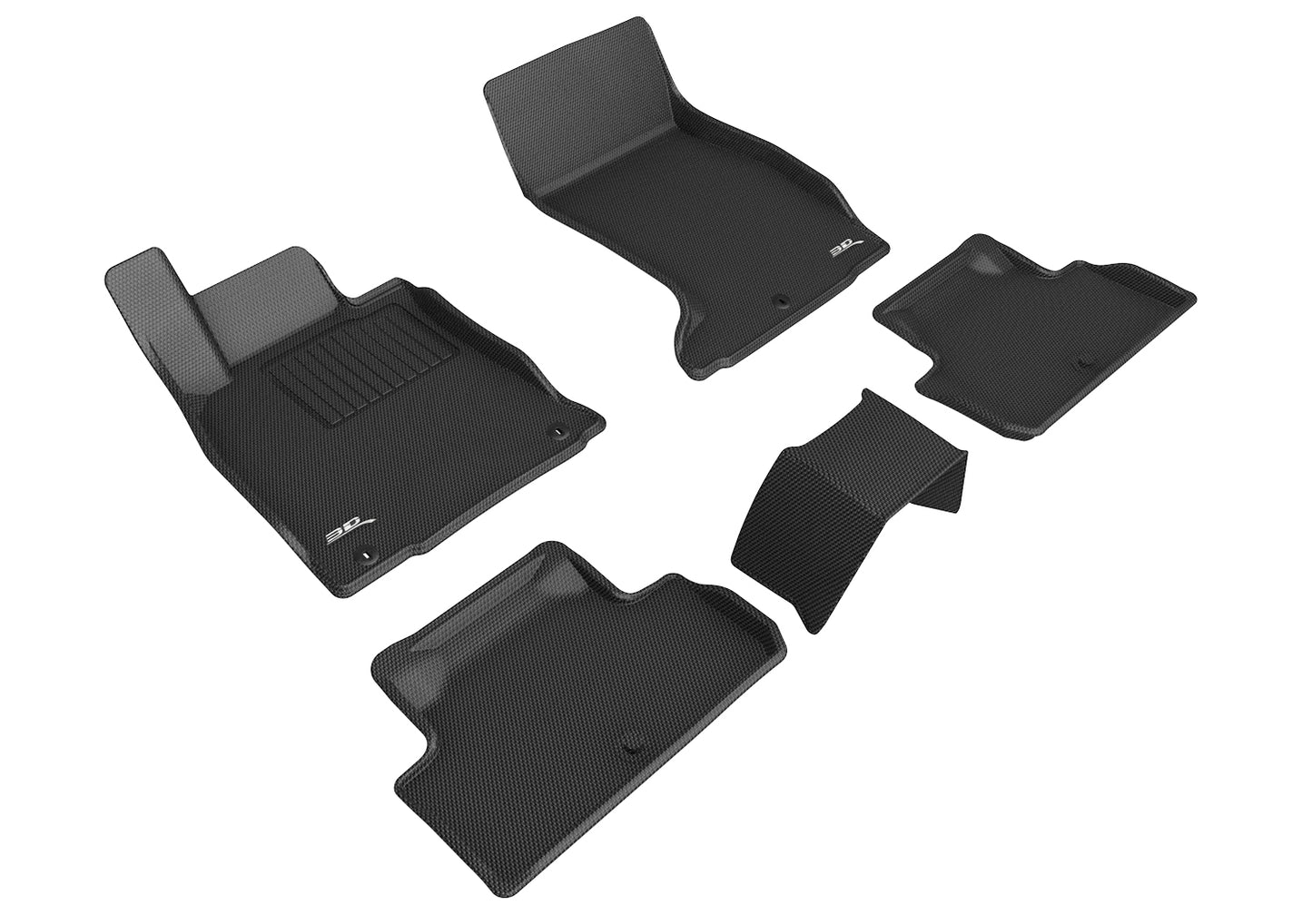 3D MAXpider Custom Fit Floor Liner Black for 2019-2023 GENESIS G70 AWD