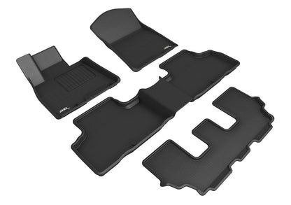 3D MAXpider Custom Fit Floor Liner Black for 2021-2023 GENESIS GV80, All 3 Rows