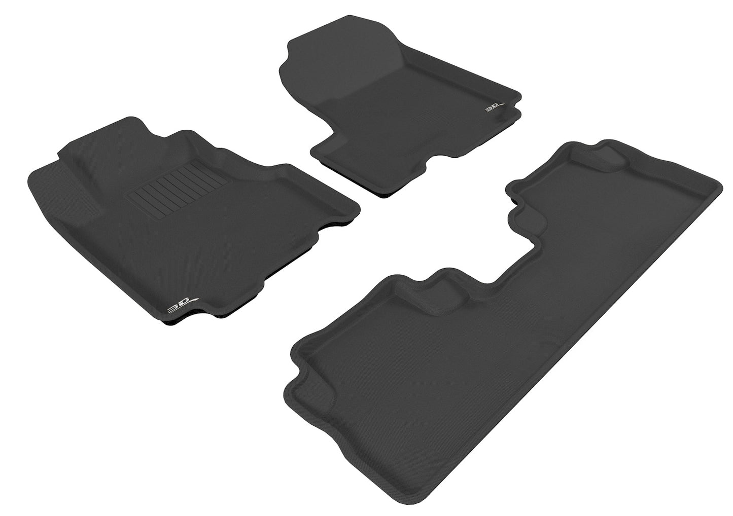 3D MAXpider Custom Fit Floor Liner Black for 2007-2011 HONDA CR-V