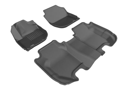 3D MAXpider Custom Fit Floor Liner Black for 2015-2020 HONDA FIT