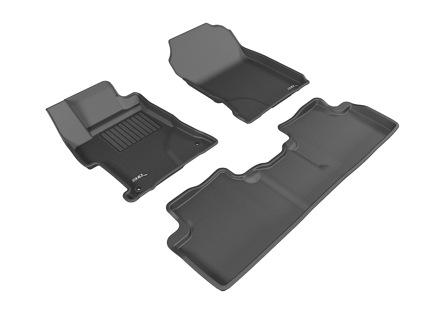 3D MAXpider Custom Fit Floor Liner Black for 2014-2015 HONDA CIVIC Sedan Only