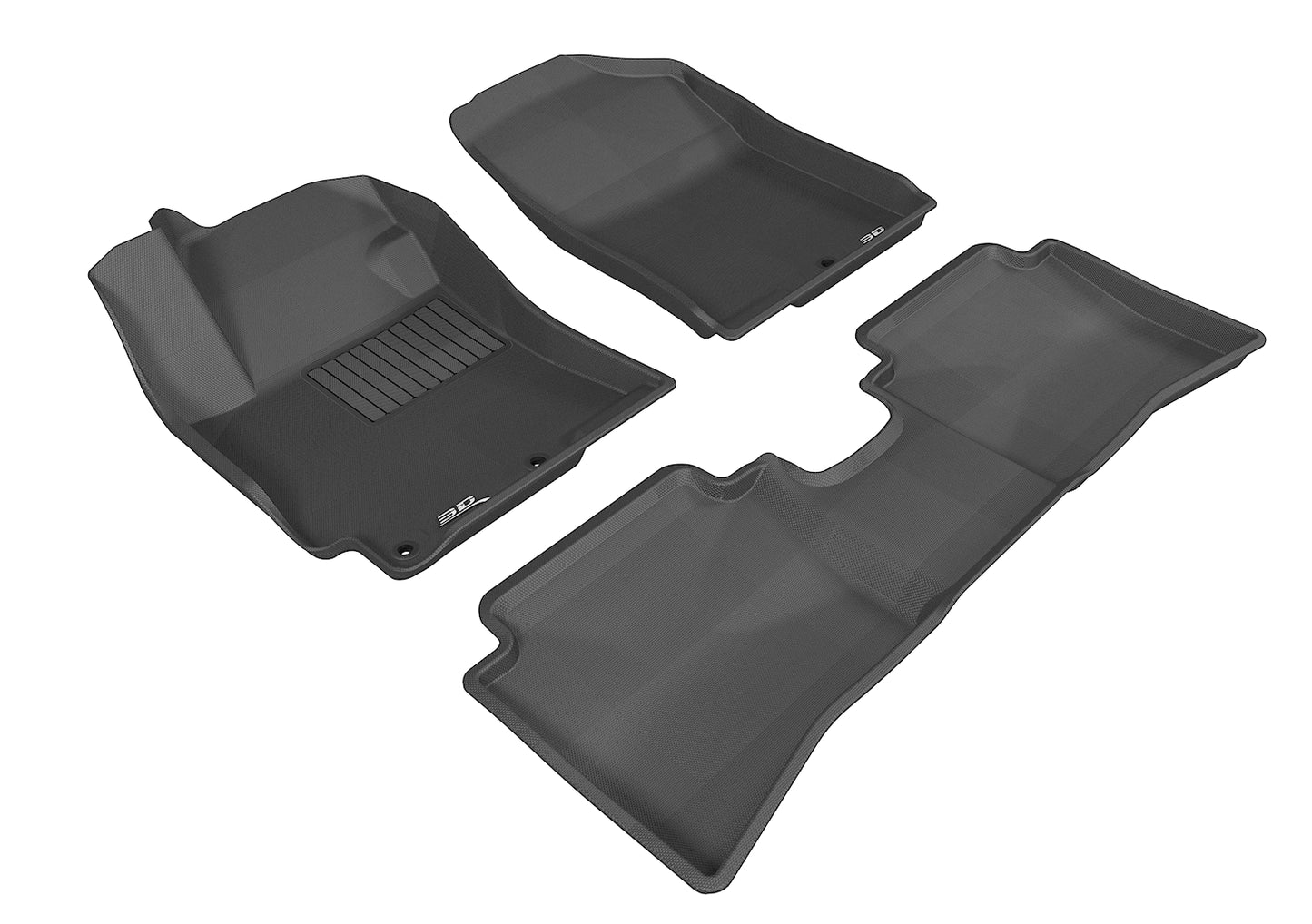 3D MAXpider Custom Fit Floor Liner Black for 2012-2017 HYUNDAI ACCENT