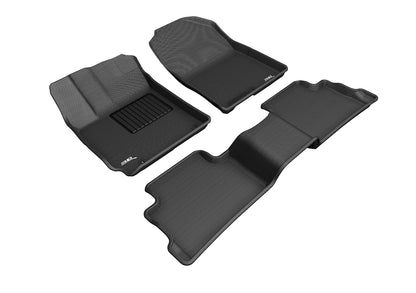 3D MAXpider Custom Fit Floor Liner Black for 2018-2023 HYUNDAI KONA Gas Model