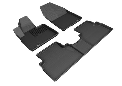 3D MAXpider Custom Fit Floor Liner Black for 2019-2020 HYUNDAI SANTA FE