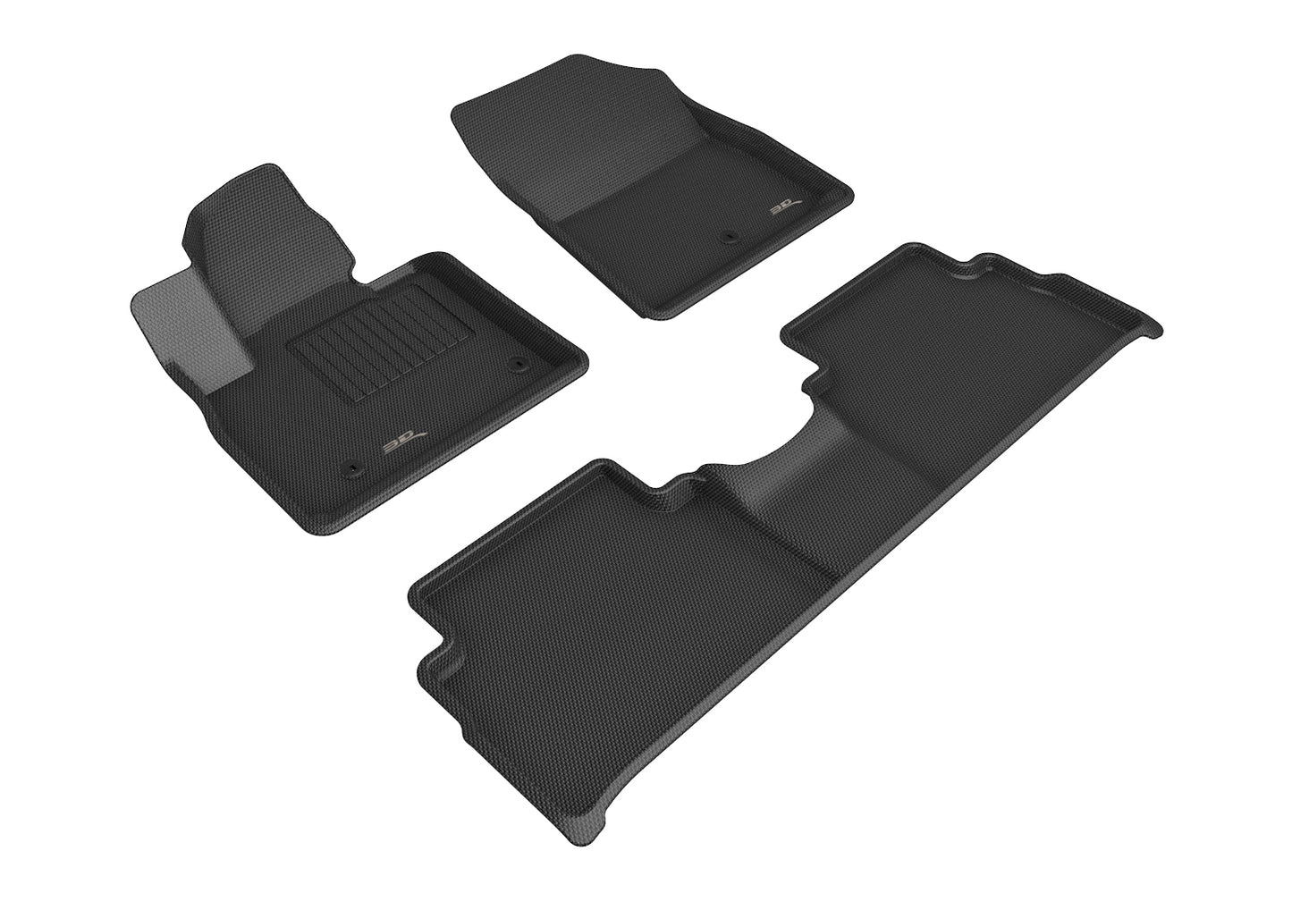 3D MAXpider Custom Fit Floor Liner Black for 2021-2023 HYUNDAI SANTA FE