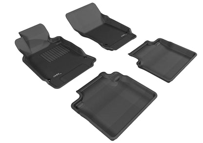 3D MAXpider Custom Fit Floor Liner Black for 2011-2019 INFINITI Q70