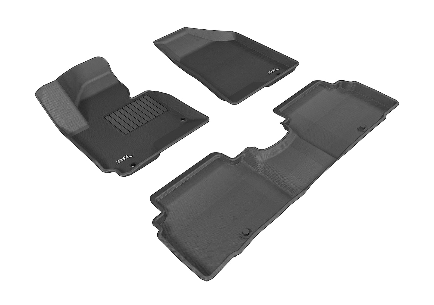 3D MAXpider Custom Fit Floor Liner Black for 2011-2013 KIA SPORTAGE