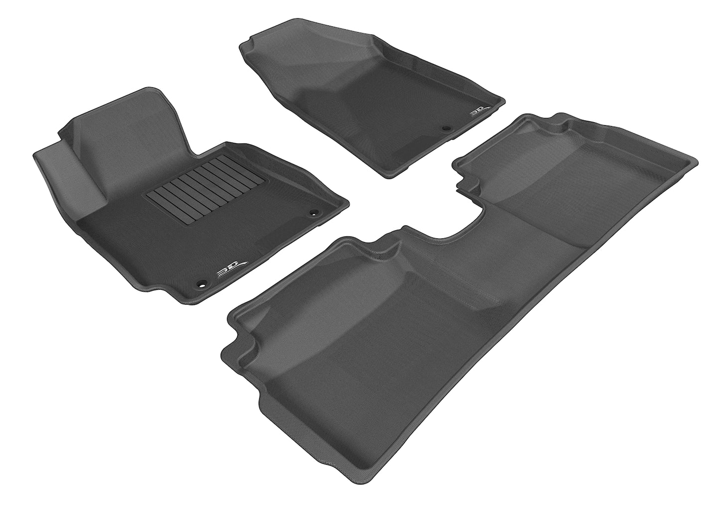 3D MAXpider Custom Fit Floor Liner Black for 2014-2018 KIA FORTE