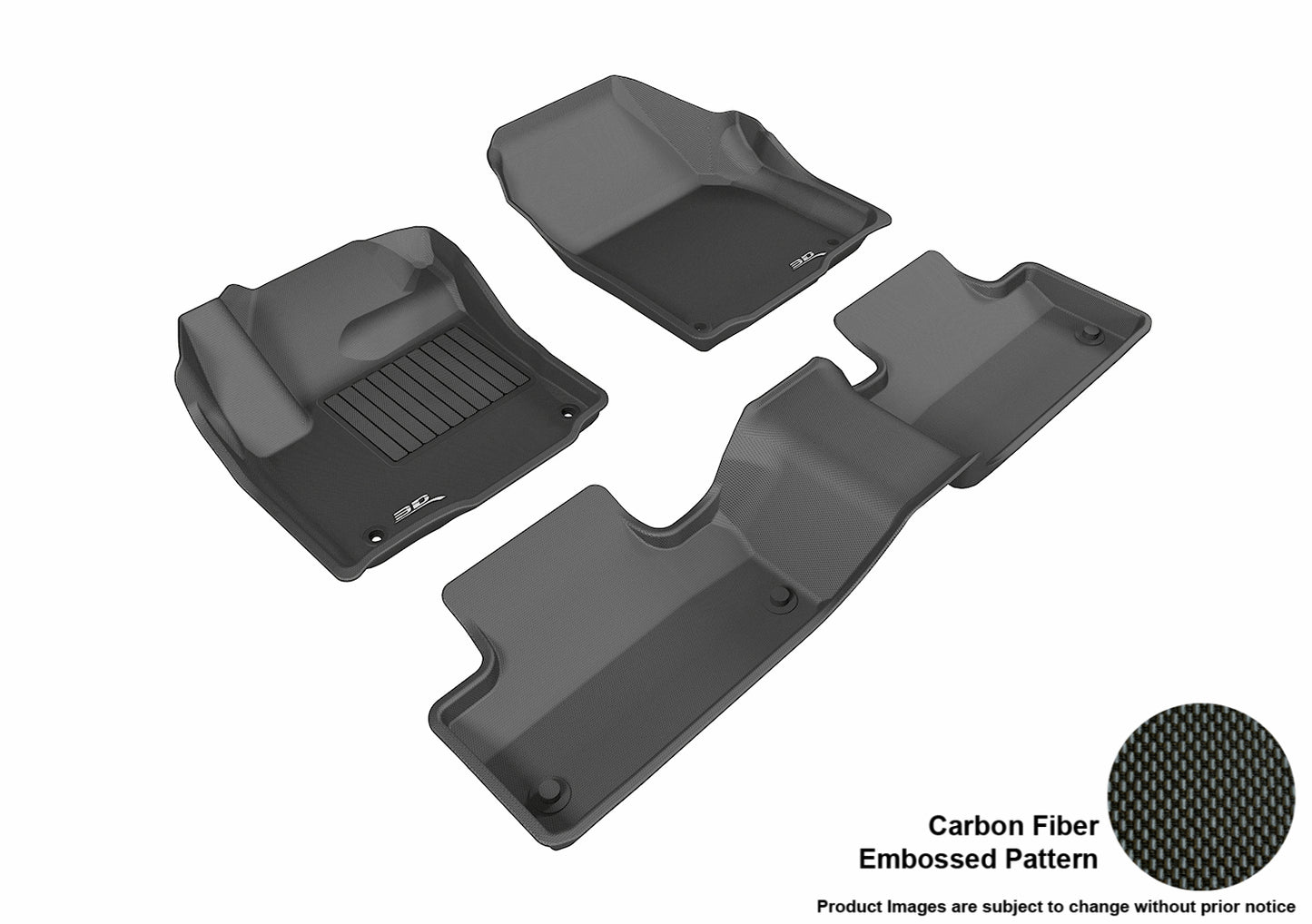 3D MAXpider Custom Fit Floor Liner Black for 2014-2019 LAND ROVER RANGE ROVER EVOQUE