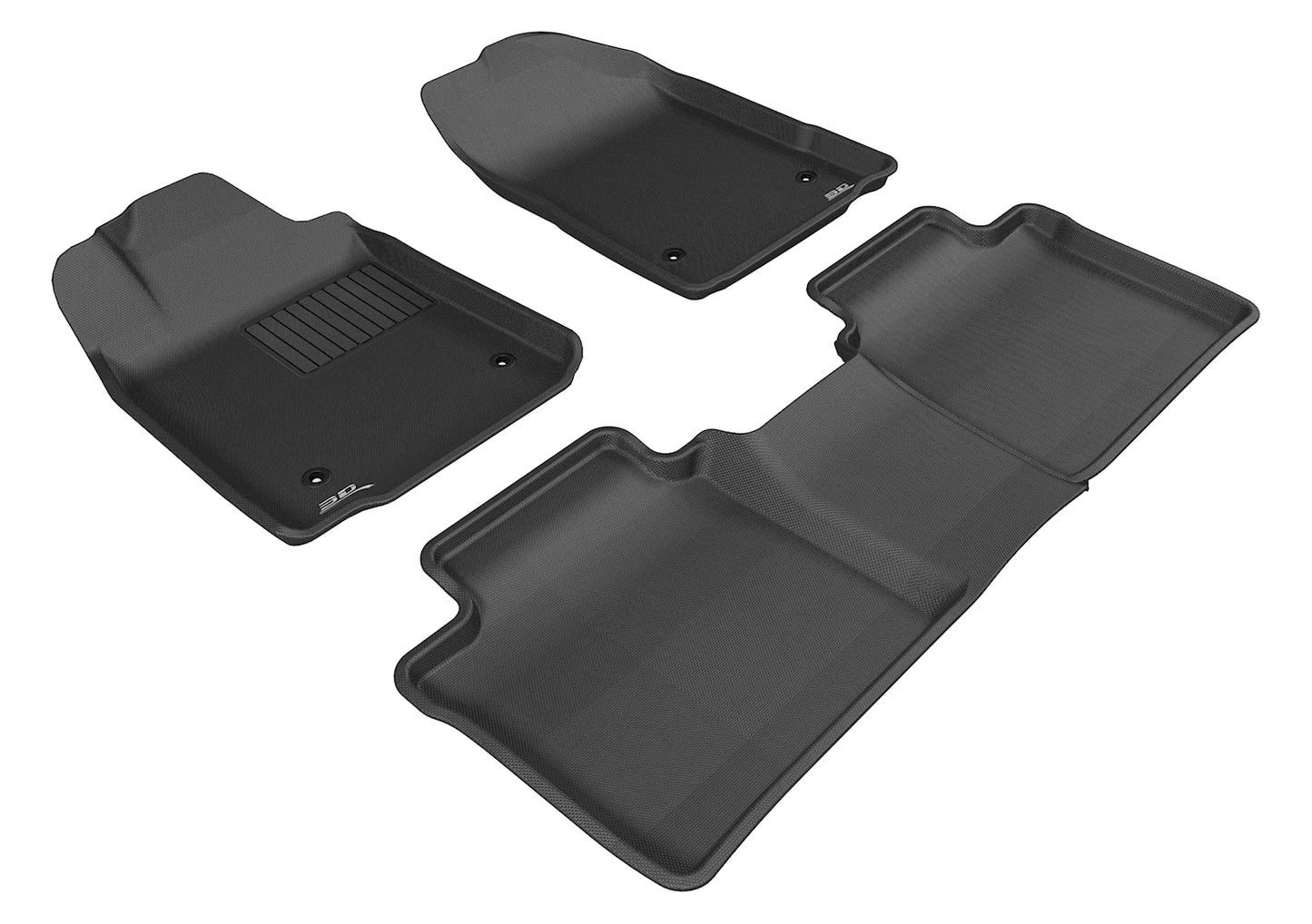 3D MAXpider Custom Fit Floor Liner Black for 2007-2012 LEXUS ES350