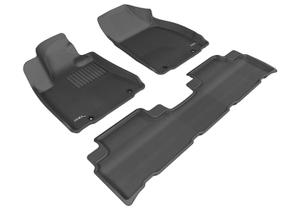 3D MAXpider Custom Fit Floor Liner Black for 2010-2012 LEXUS RX