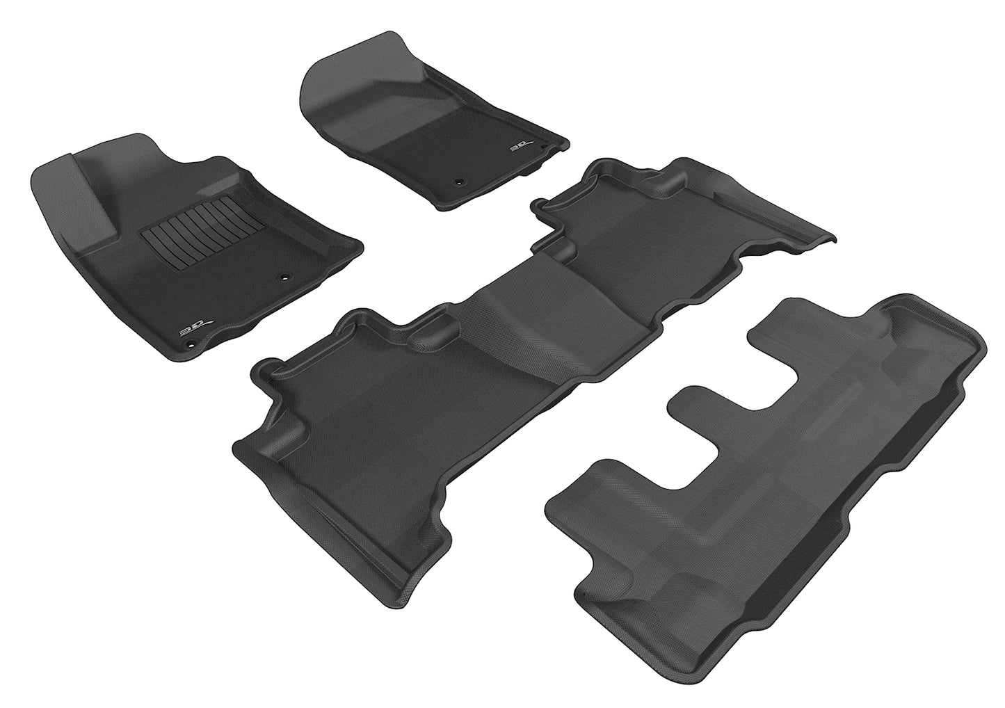 3D MAXpider Custom Fit Floor Liner Black for 2010-2013 LEXUS GX460