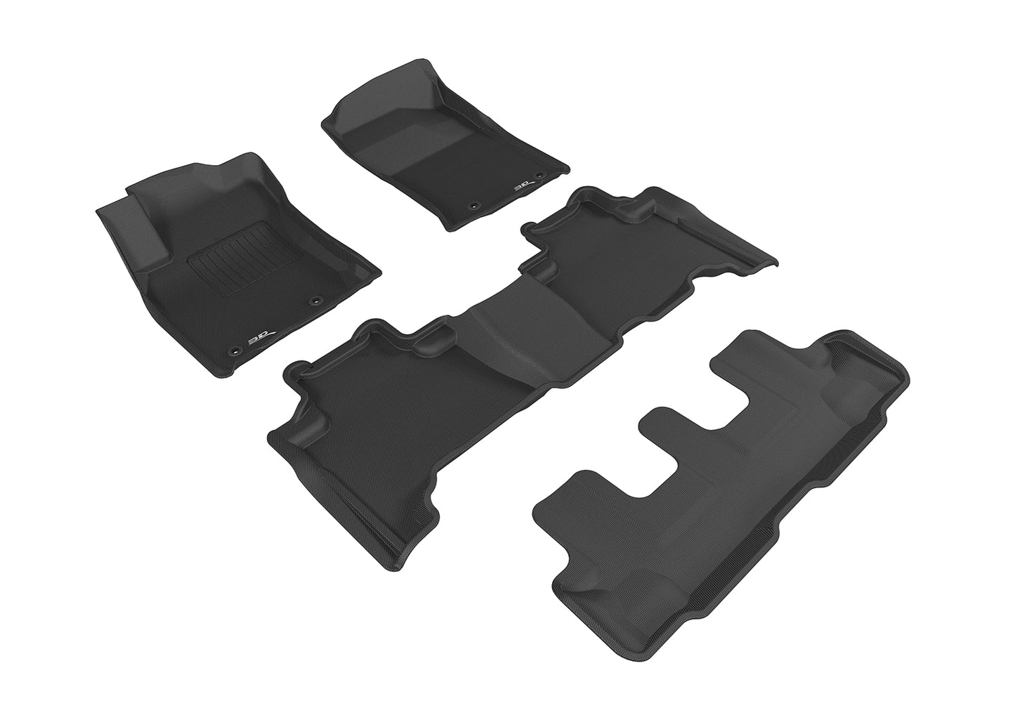 3D MAXpider Custom Fit Floor Liner Black for 2014-2022 LEXUS GX460