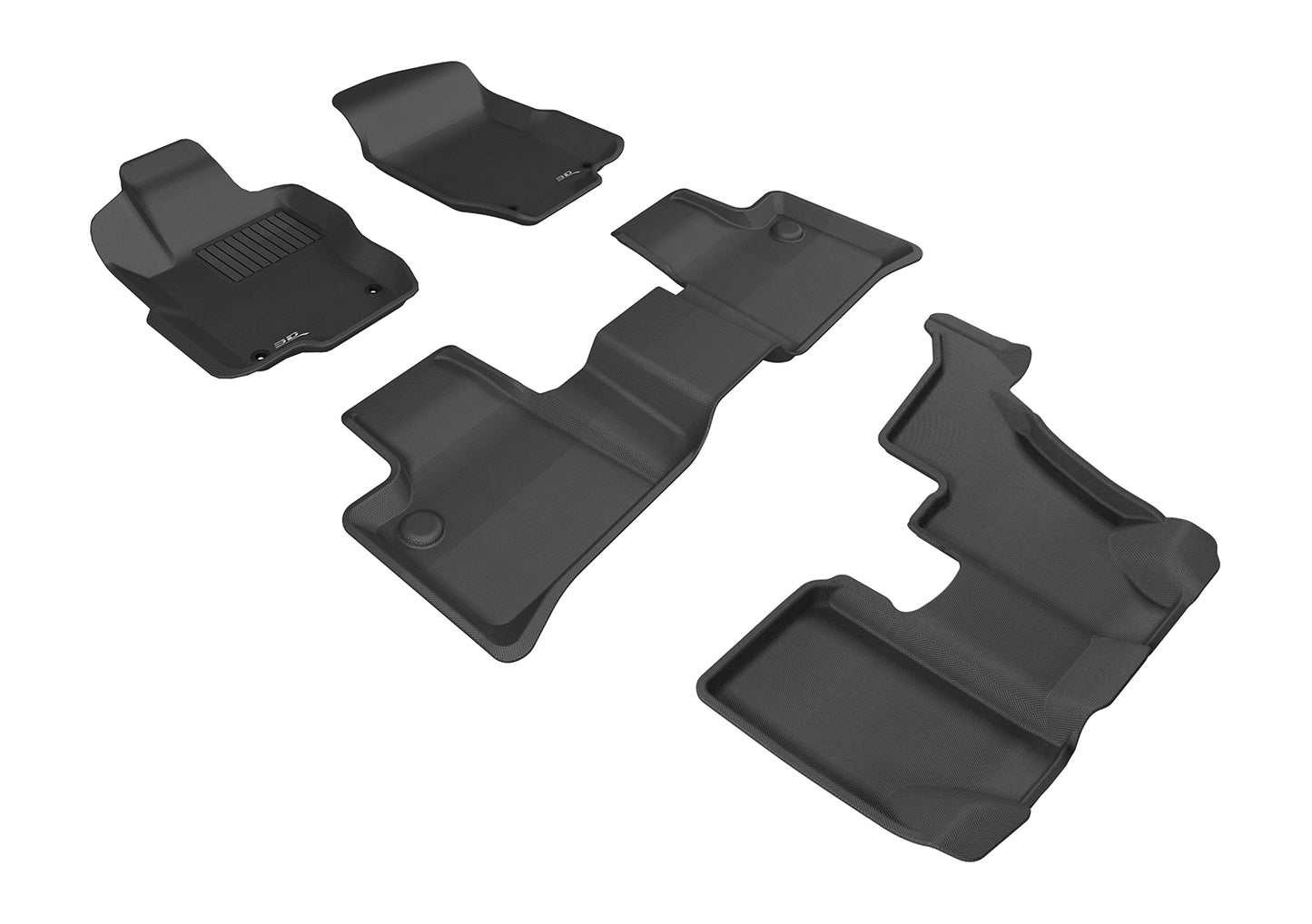 3D MAXpider Custom Fit Floor Liner Black for 2007-2012 MERCEDES-BENZ GL-CLASS