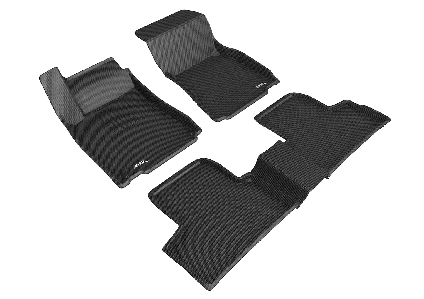 3D MAXpider Custom Fit Floor Liner Black for 2020-2023 MERCEDES-BENZ GLB-CLASS 1st and 2nd Rows Only
