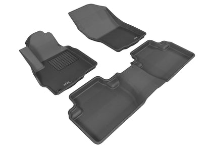 3D MAXpider Custom Fit Floor Liner Black for 2011-2020 MITSUBISHI OUTLANDER (Exclude Plug-in Hybrid)