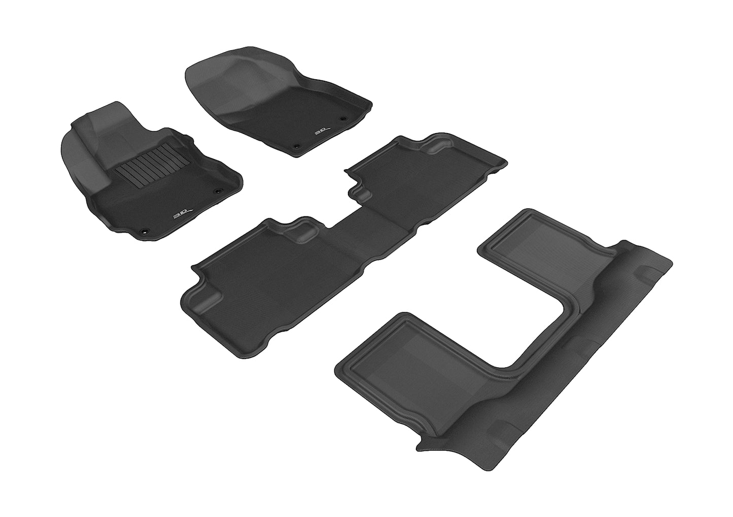 3D MAXpider Custom Fit Floor Liner Black for 2012-2015 MAZDA MAZDA5, All 3 Rows