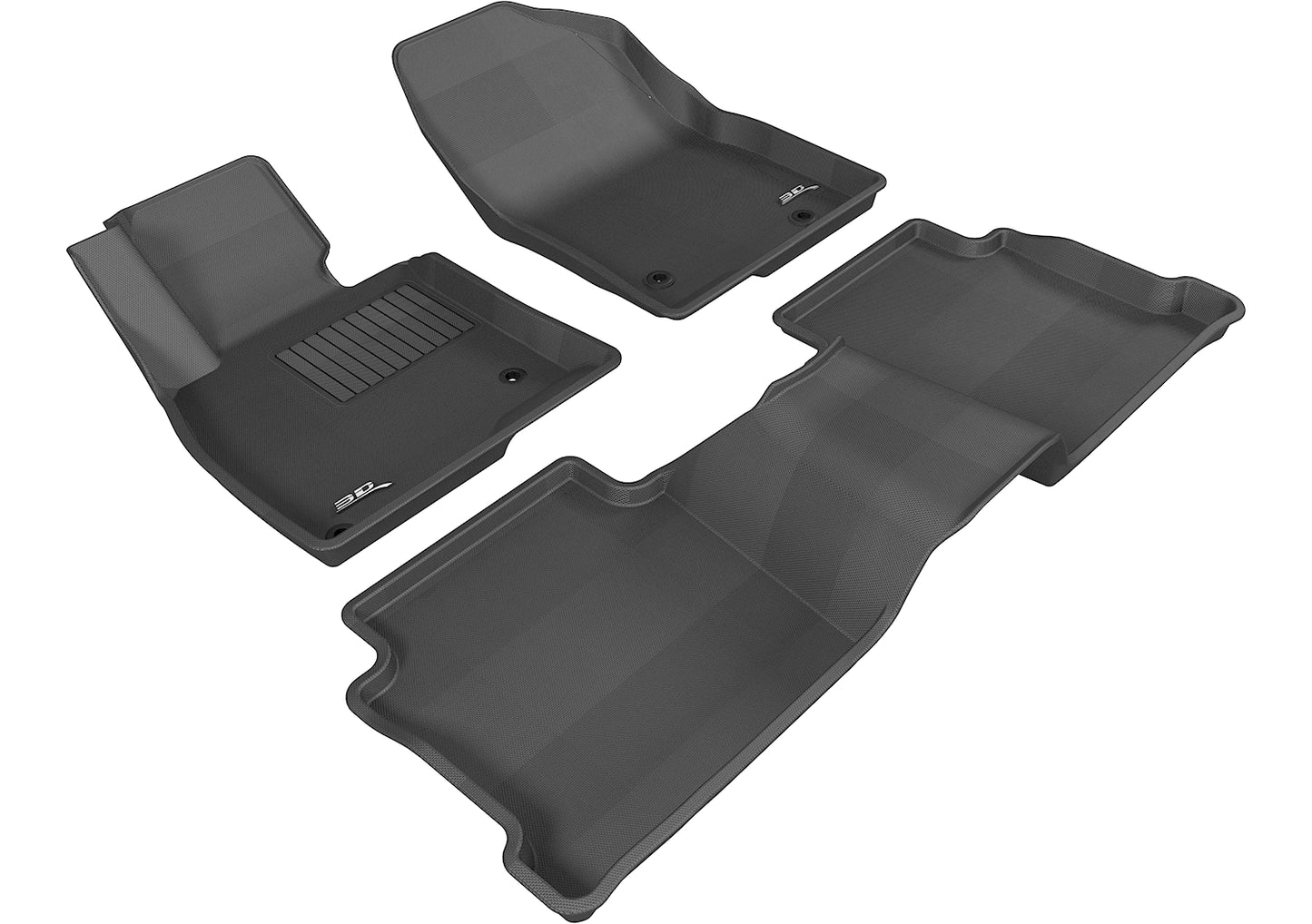 3D MAXpider Custom Fit Floor Liner Black for 2014-2021 MAZDA MAZDA6