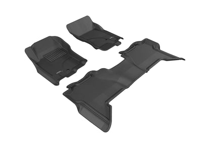 3D MAXpider Custom Fit Floor Liner Black for 2005-2015 NISSAN XTERRA