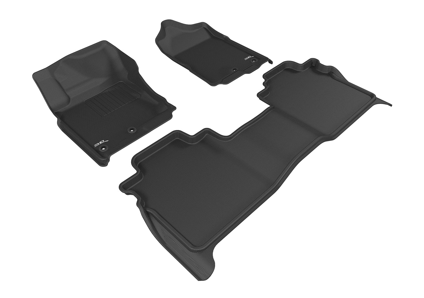 3D MAXpider Custom Fit Floor Liner Black for 2016-2023 NISSAN TITAN Crew Cab