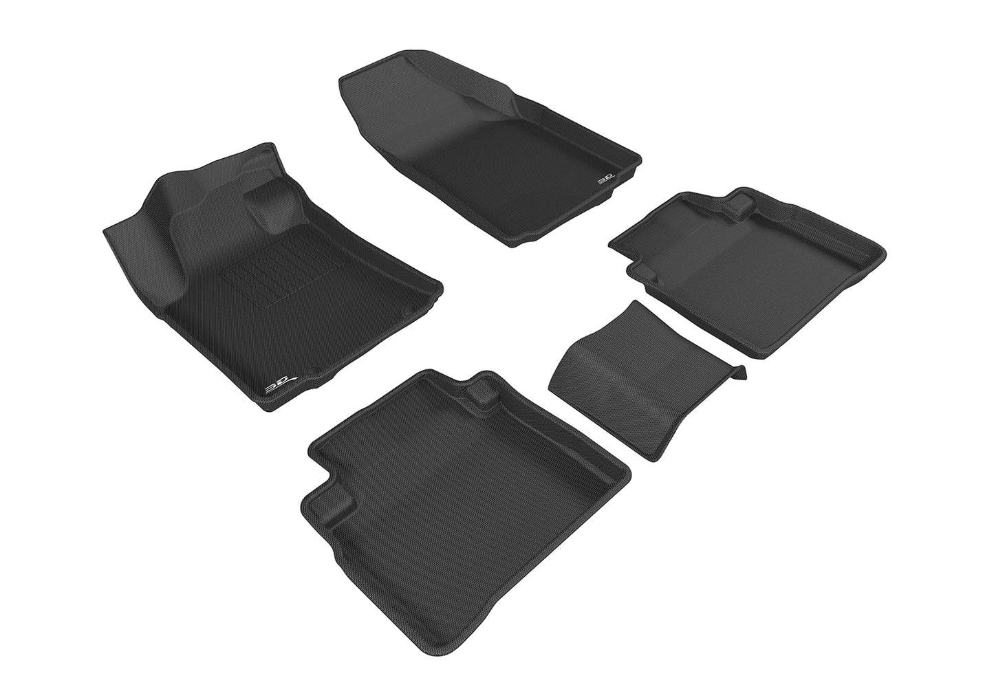 3D MAXpider Custom Fit Floor Liner Black for 2016-2023 NISSAN MAXIMA