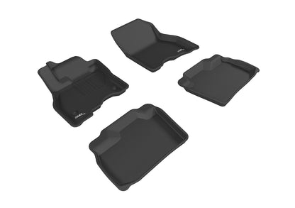 3D MAXpider Custom Fit Floor Liner Black for 2013-2019 NISSAN LEAF